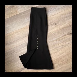 🌼Phoebe Korean skirt with decorated cut size M black to wear offer 🤭.